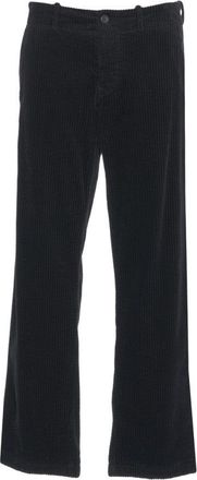 Hannes Roether Corduroy Trousers With Mid-Rise Waist And Fine Ribbed Texture
