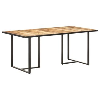vidaXL Vidaxl - Mesa De Comedor Madera De Mango Rugosa 180 Cm