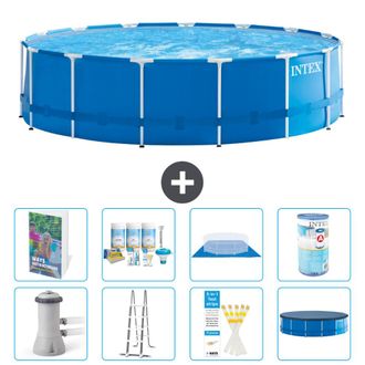 Intex Piscina Con Estructura Redonda - 457x122 Cm - 9-piezas S556