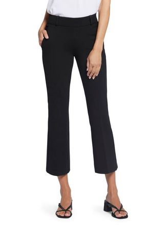 NYDJ Pull-On Ankle Flare Pants in Black at Nordstrom, Size Xx-Small