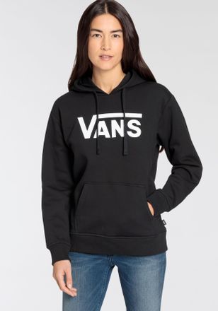 Vans Kapuzensweatshirt VANS CLASSICVBFFHOODIE, Damen, Gr. XS, schwarz, Obermaterial: 70% Baumwolle, 30% Polyester, bedruckt, unifarben, Sweatshirts Kapuzen