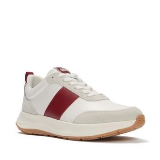 FitFlop F-Mode Flow Flatform Sneakers in Urban White/burnt Berry at Nordstrom, Size 7.5