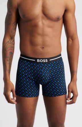 HUGO BOSS Assorted 3-Pack Bold Stretch Cotton Boxer Briefs in Blue Assorted at Nordstrom, Size Xx-Large