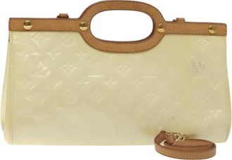 Louis Vuitton Roxbury Drive Handbag Monogram Vernis Beige Patent_Leather Bag (Pre-Owned)