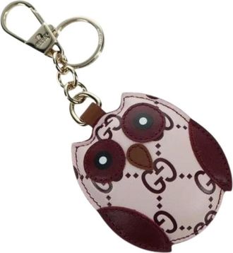 Gucci Pre-owned Accessories, female, Pink, Size: ONE SIZE Pre-owned Leather Key-holder