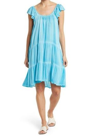 Boho Me Tiered Off-the-Shoulder Dress in Turq at Nordstrom Rack, Size X-Small