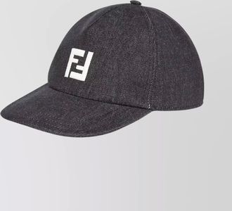 Fendi denim logo-embroidered baseball cap