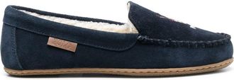 Polo Ralph Lauren Polo Bear motif loafers - women - Calf Suede/Rubber/Fabric - 10 - Blue