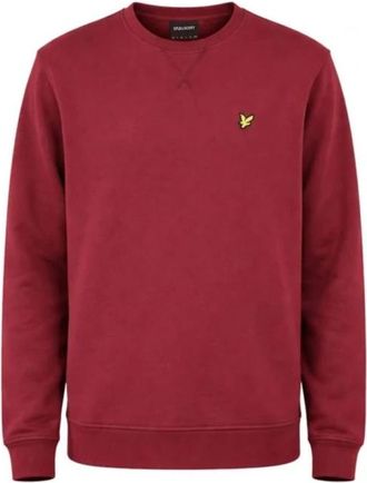 Lyle & Scott Iconica Crew Neck - Heren - Sweatshirts - Rood - M - Katoen - Hoodies & sweatvesten