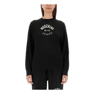 Moschino Maglia - female - Moschino - Round-neck Knitwear - Black - S - Knitwear