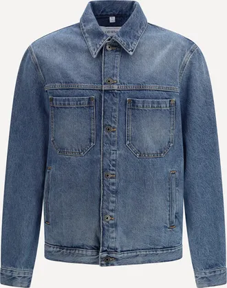 Off-white Half Arrow Skate Denim Jacket Male XL