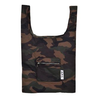 A.P.C. A.p.c. - Canvas shopper - unisex - Tassen - Groen - Maat: ONE Size Poliester