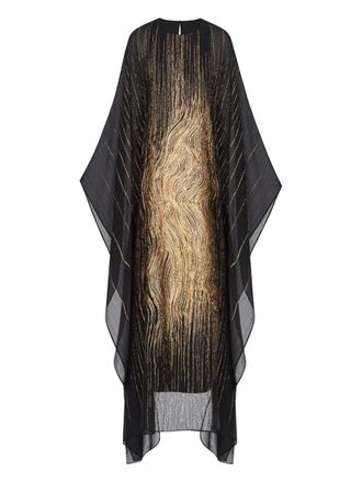 Taller Marmo Venice midi-jurk met patroon - Zwart