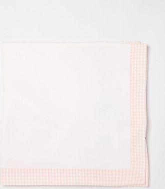 Moschino Copertina in cotone con profili a quadretti