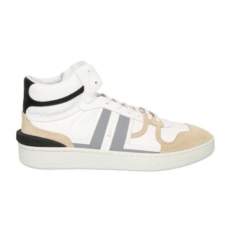 Lanvin White Trainers High Top Round Toe - male - Lanvin - Sneakers - Multicolor - 5 UK - Shoes
