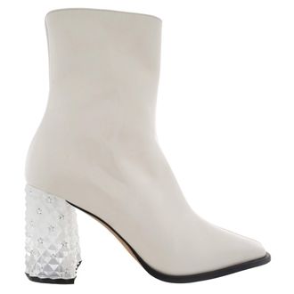 Jimmy Choo London Bryelle 85 Leather Ankle Boots, Brand Size 36 ( US Size 6 )