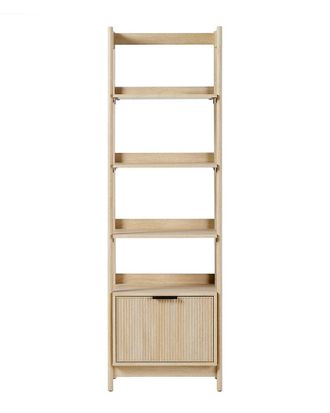 Walker Edison Transitional Narrow Bookshelf With Drawer On Bottom