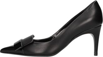 Sergio Rossi Leren Pumps - Dames - Pumps - Zwart - 36 EU - Leer - Schoenen