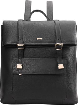 Paul Costelloe Womens Huslia Black Leather Backpack - One Size