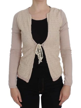 Pink Memories MEMORIES Floral Lace Wrap Womens Sweater