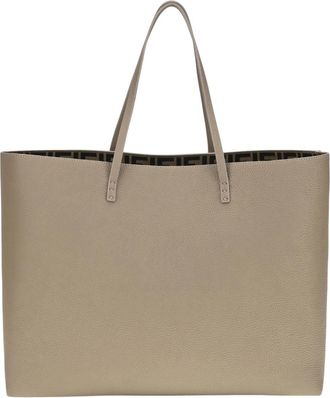 Fendi Grey Roll Medium Tote
