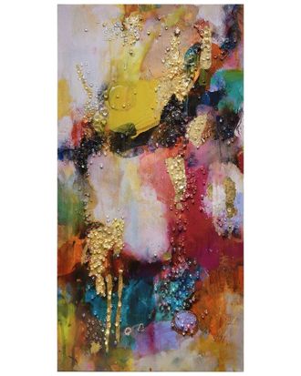 Empire Art Direct Colorful Symphony I Embellished Canvas Wall Art