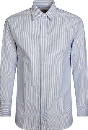 Golden Goose Boyfriend Striped Oxford Cotton Shirt