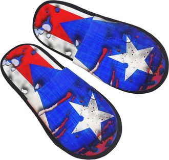 Generic Shoes Leopard Print Cheetah Lightweight Slippers Reusable Cotton Slippers For Christmas Winter Bedroom M