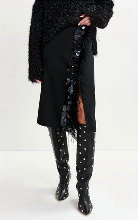 Essentiel Ivil Midi Skirt In Black