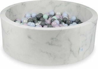 OEM Piscina Seca 110x40 M&aacute;rmol Con 500 Bolas: Menta Claro, Rosa Claro Perla, Azul Claro Perla, Perla, Gris