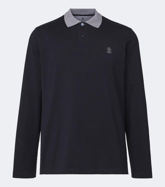 Brunello Cucinelli Logo cotton jersey polo shirt