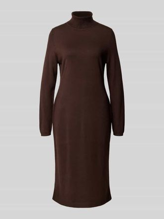 s.Oliver Red Label Strickkleid aus Viskose-Mix in Dunkelbraun, Gr&ouml;&szlig;e 48
