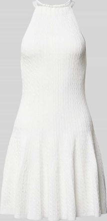 Polo Ralph Lauren Tailliertes Strickkleid aus Viskose-Mix in Offwhite, Gr&ouml;&szlig;e XL