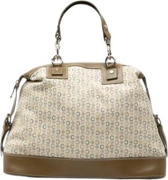 Celine Pre-owned Handbags, female, Beige, Size: ONE SIZE Pre-owned Canvas handbags