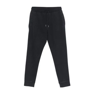 HUGO BOSS Broeken, Heren, Blauw, M, Katoen, Trainingsbroeken
