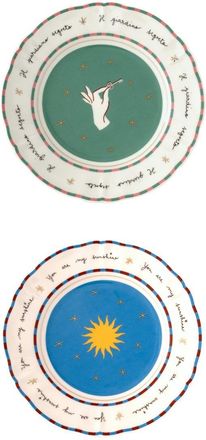 BITOSSI HOME Set of 2 Pieces - Fruit Plate Cm.20.5 - Sun, Hand