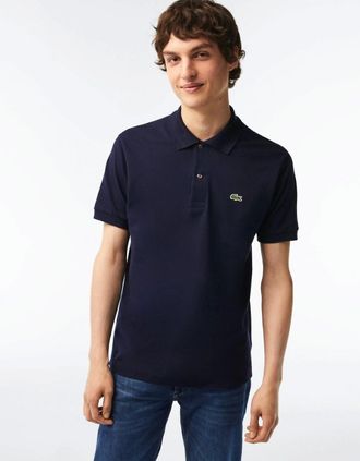 Lacoste Mens Lacoste Classic Fit L.12.12 Mens Short Sleeve Polo Shirt - Navy Blue 166 - Size: 40