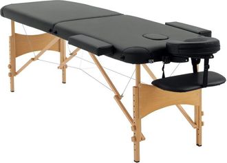 HOMCOM Camilla De Masaje Camilla Plegable Con Altura Ajustable 67-92 Cm Para Uso Profesional De Belleza Acupuntura Y Fisioterapia 210x81 Cm