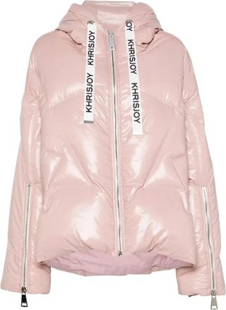 Khrisjoy Shiny Jacket - Dames - Gewatteerde jassen - Roze - 2XS - Wol - Jassen