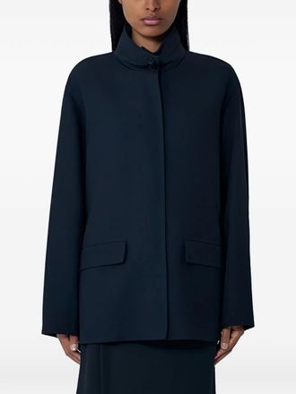 The Row Tanera high-collar coat - women - Wool - 4 - Blue