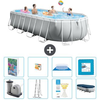 Intex Piscina Prism Frame Oval - 610x305x122 Cm - 9-piezas S570