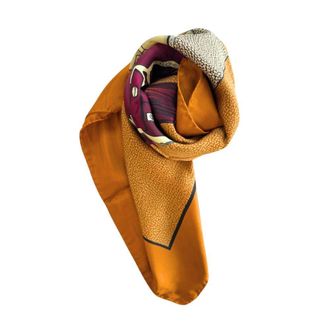 Borbonese Arancione Silk Women Womens Scarf