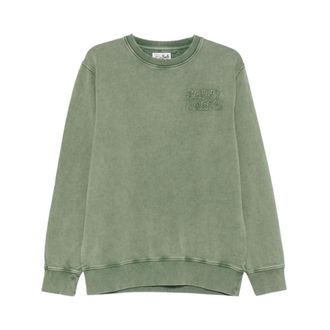 MC2 Saint Barth Sweatshirts, male, Green, Size: 2XL Ponza Crewneck Sweatshirt