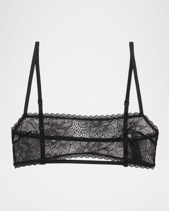 Kiki De Montparnasse Dahlia Scalloped Lace Bandeau
