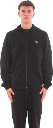 Lacoste Klassieke Fleece Zip Hoodie - Heren - Vesten met rits - Zwart - M - Katoen - Hoodies & sweatvesten