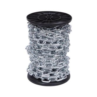 Maxima Cadena Acero Zincado 3mm 130mt Bobina, Bobina De 130 Metros De Cadena De Acero Zincada Fabricada En Acero De Alta Calidad Recubierta Con Zinc, Lo Que 