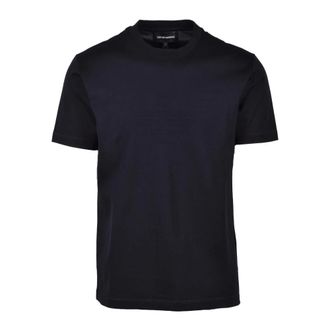 Emporio Armani Tshirt - Heren - T-shirts - Blauw - XL - Katoen - Tops