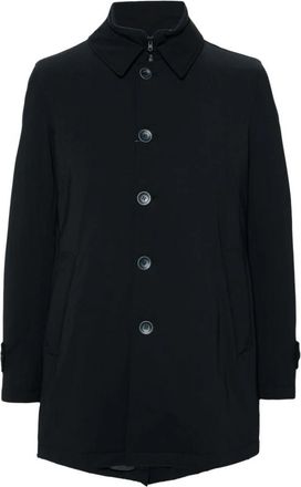 Herno Trenchcoat in Washington - Heren - Mantel - Blauw - L - Polyester - Jassen