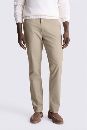 Moss Slim Fit Stone Cotton-Stretch Chinos