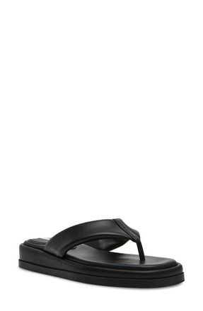 Steve Madden Bella Thong Platform Slide Sandal in Black at Nordstrom, Size 5.5